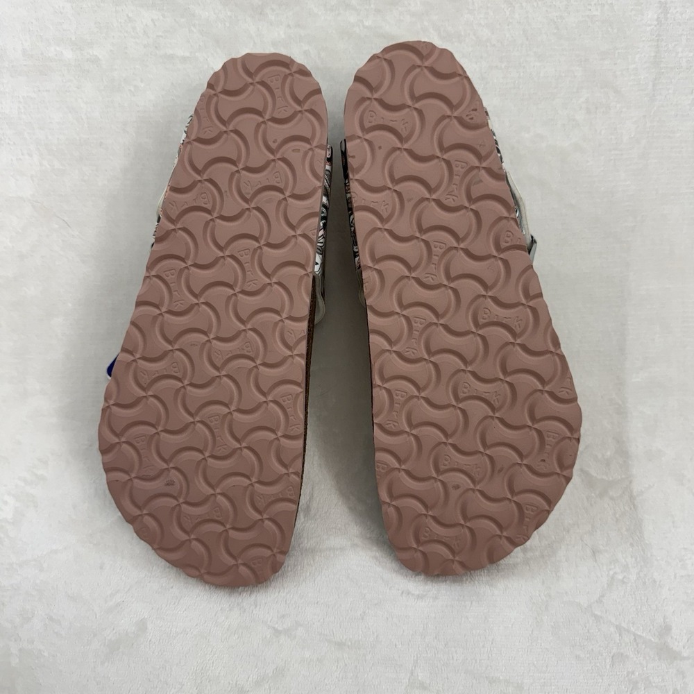 Birkenstock Gizeh Sandals Women 37 Paisley Antique White Vegan Thong NWOB - Picture 14 of 14